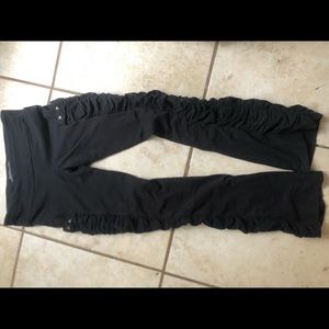 Nomads Hemp Wear black flare scrunch pants